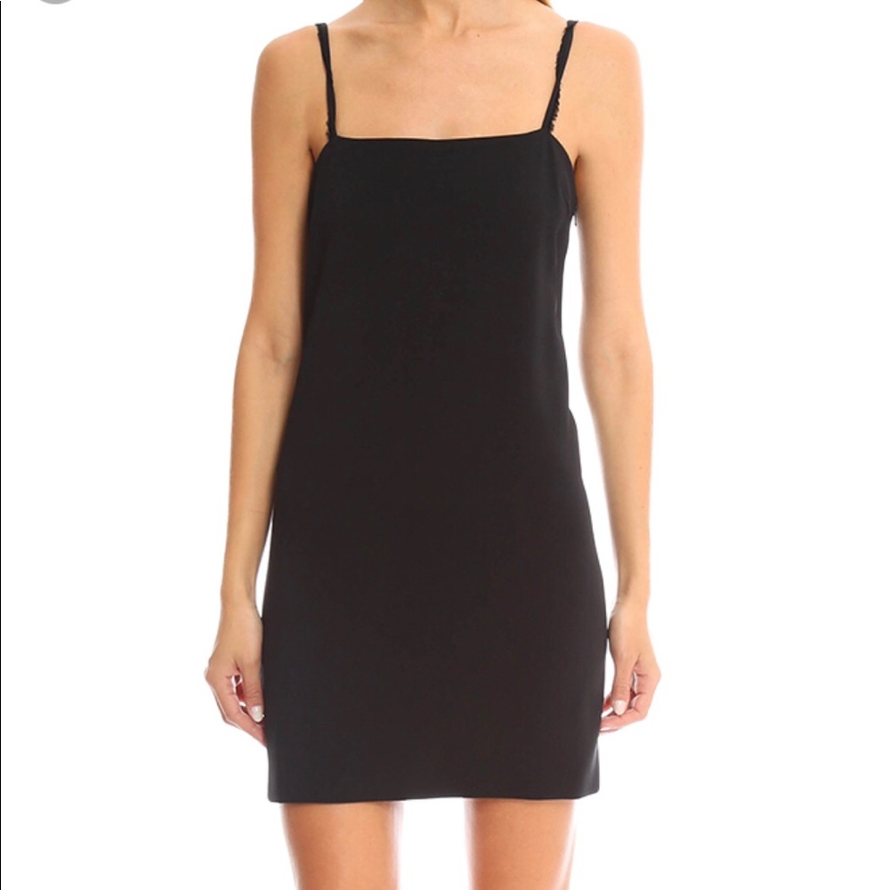 FINAL SALE‼️Helmut Lang Fringe Straps Black Dress size 2